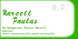 marcell paulus business card